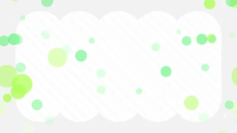 Monochrome striped frame with floating circles loop green background Stock Footage 332465056