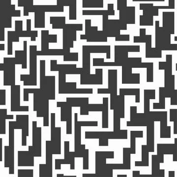 Monochrome tech seamless pattern Stock Illustration