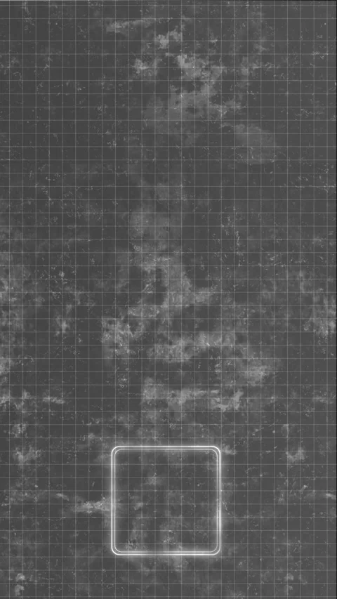 Monochrome technical grid texture visual with scratched grey surface, rounded fr Stock Footage 340479736