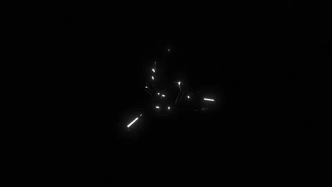 Monochrome techno way Stock Footage 310690808