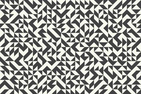 Monochrome technology background, abstract geometric random bg, seamless ve.. 스톡 일러스트