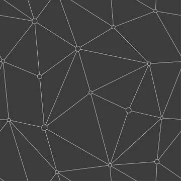 Monochrome technology triangle seamless pattern. Stock Illustration