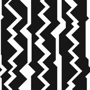Monochrome totem seamless pattern Stock Illustration