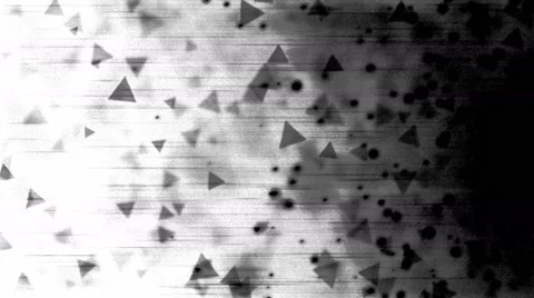 Monochrome Triangle Particle Background Animation - Loop Stock Footage 58784458