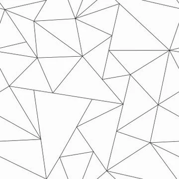 Monochrome triangle seamless pattern Stock Illustration