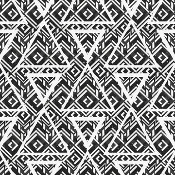 Monochrome triangle texture. Stock Illustration