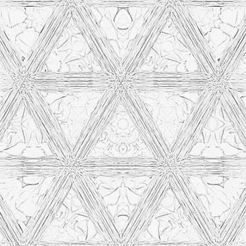 Monochrome triangles continuous pattern for coloring book 스톡 일러스트