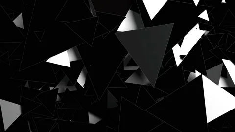 Monochrome triangles Stock Footage 202030849