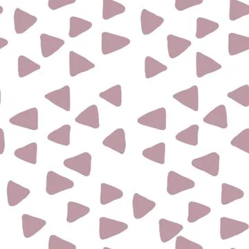 Monochrome Triangles seamless pattern on white backdrop. Stock Illustration