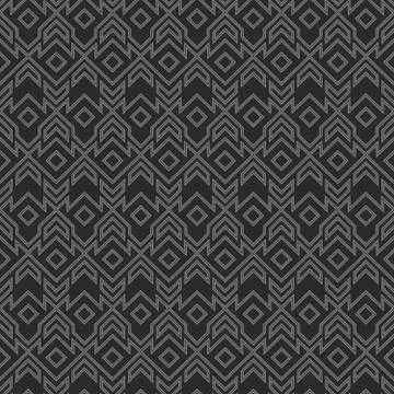 Monochrome tribal geometric pattern. Stock Illustration