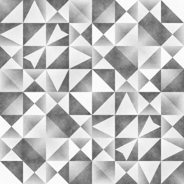 Monochrome Tribal Seamless Pattern. Aztec Style Abstract Geometric Art Print. 스톡 일러스트