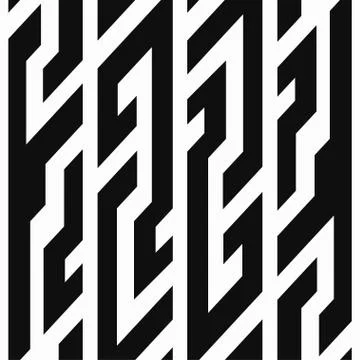 Monochrome tribal seamless pattern Illustrazione stock