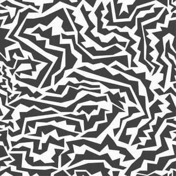 Monochrome tribal seamless pattern Stock Illustration