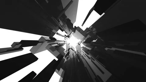 Monochrome tunnel Stock Footage 165515360