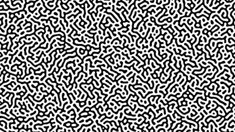 Monochrome Turing reaction background 库存插图
