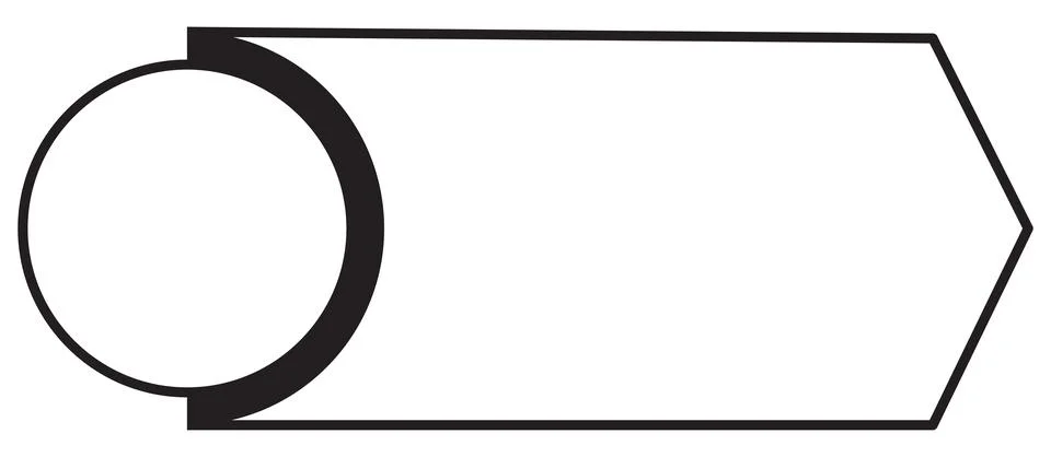 Monochrome Vector Arrow Infographic Element Stock Illustration