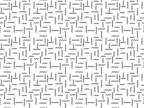 Monochrome vector pattern of horizontal black wavy lines on white background 스톡 일러스트