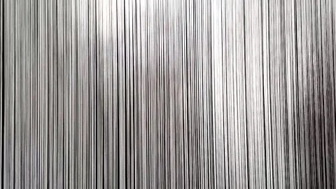Monochrome vertical light lines interactive installation close up horizontal vid Stock Footage 326210020