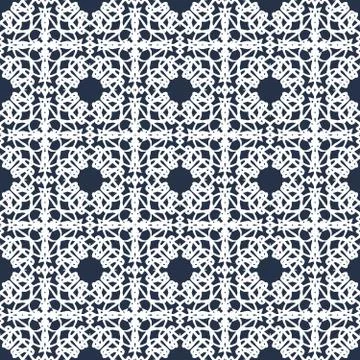 Monochrome vintage seamless pattern vector illustration Stock Illustration