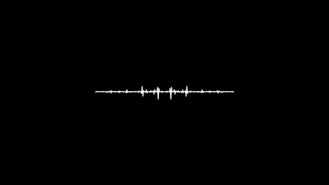 Monochrome voice record, artificial intelligence, waveform equalizer and 스톡 동영상 113291600