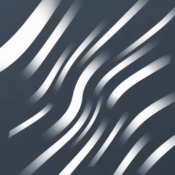 Monochrome Wave Dynamics: Minimalist Abstract Stripe Pattern Stock Illustration