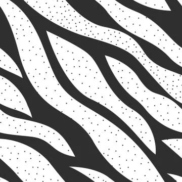Monochrome waves pattern. Illustrazione stock