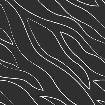 Monochrome waves pattern. Stock Illustration