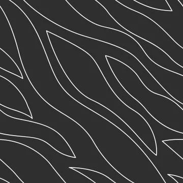 Monochrome waves pattern. Illustrazione stock