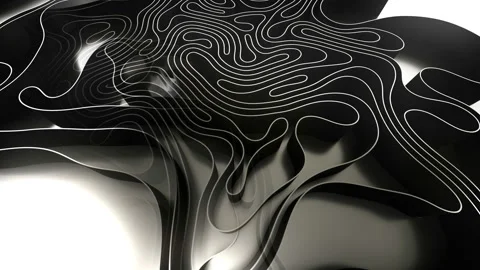 Monochrome wind waves Video stock 140520445