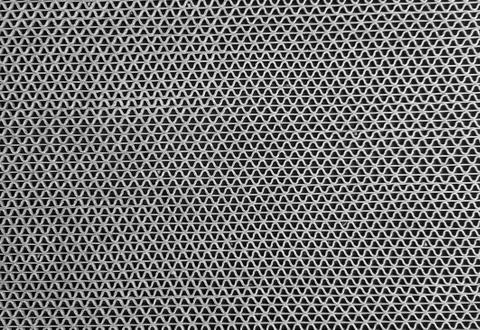 Monochrome wire metallic seamless pattern grid wall background Stock Photos