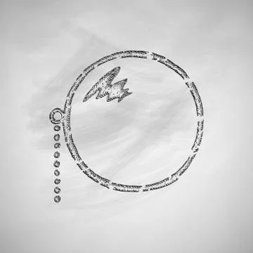 Monocle icon Illustrazione stock