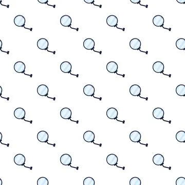 Monocle pattern creating a seamless search background Illustrazione stock