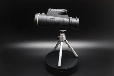 Monocular with tripod Stock Photos