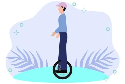 Monocycle Concept Illustration Stock Illustration