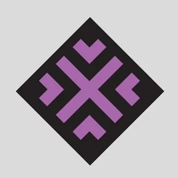 Monogram crypto symbol logo vector icon Stock Illustration