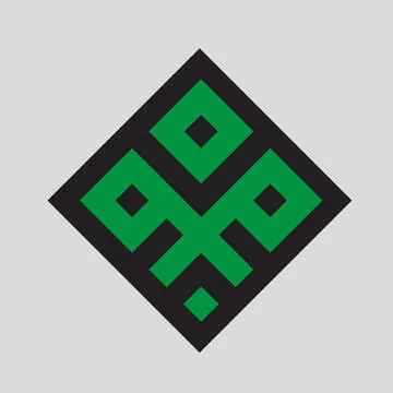 Monogram crypto symbol logo vector icon Stock Illustration