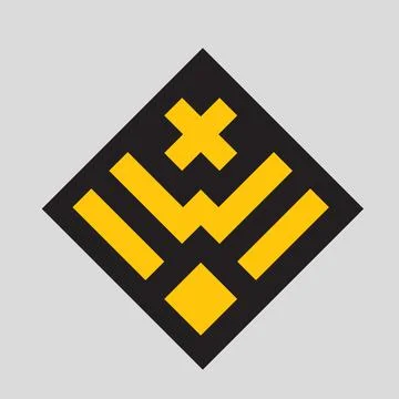 Monogram crypto symbol logo vector icon Stock Illustration