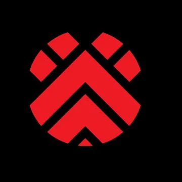 Monogram crypto symbol logo vector icon Stock Illustration