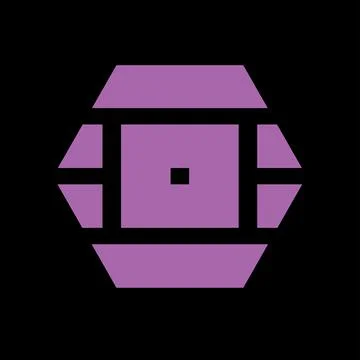 Monogram crypto symbol logo vector icon Stock Illustration