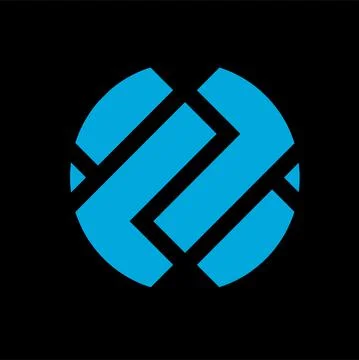 Monogram crypto symbol logo vector icon Stock Illustration