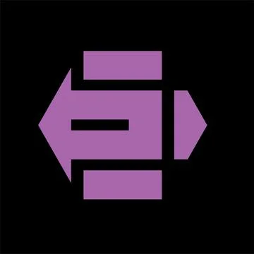 Monogram crypto symbol logo vector icon Illustrazione stock