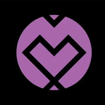 Monogram crypto symbol logo vector icon Stock Illustration