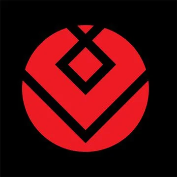 Monogram crypto symbol logo vector icon Stock Illustration