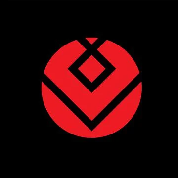 Monogram crypto symbol logo vector icon Stock Illustration