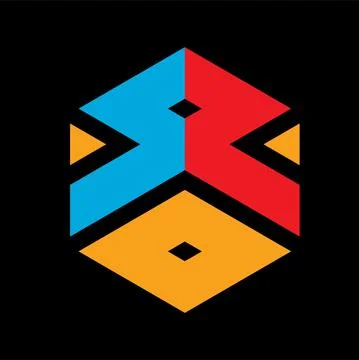 Monogram crypto symbol logo vector icon Stock Illustration