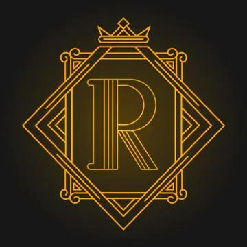 Monogram design elements, graceful template. Vector illustration Illustrazione stock