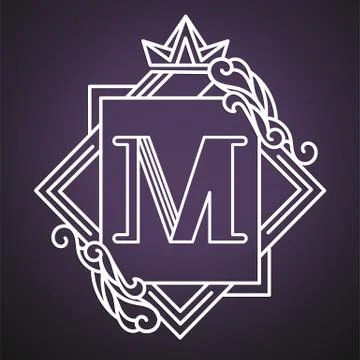 Monogram design elements, graceful template. Vector illustration 스톡 일러스트