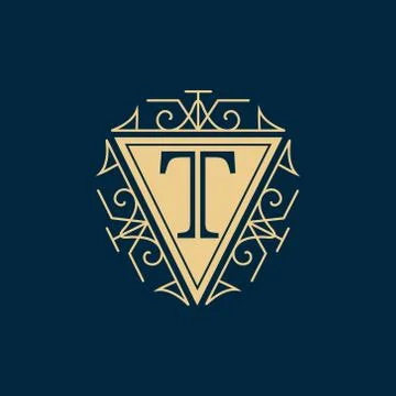 Monogram design elements, graceful template. Elegant line art logo . Busine.. Stock-Illustration