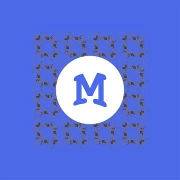 Monogram design elements, graceful template. Elegant line art logo design. Bu Stock Illustration