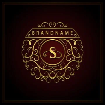 Monogram design elements, graceful template. Calligraphic elegant line logo 스톡 일러스트